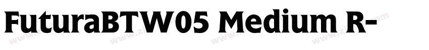 FuturaBTW05 Medium R字体转换